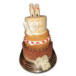 Red Heart Wedding Cake